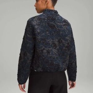 Lululemon Insulated WOOL Jacquard Full-Zip Jacket Quilted Texture Winter Medium